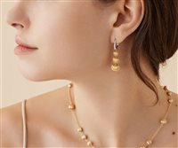 Orecchini Marco Bicego Donna Africa in Oro Diamante 0.06 Ct OB1885-M-B - OB1885-M-B